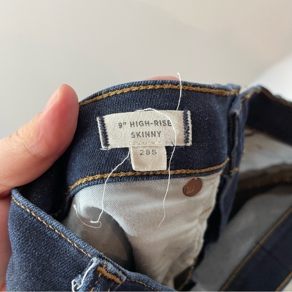Madewell 9”‎ High-Rise Skinny Jeans Size 28 Short - Picture 7 of 9
